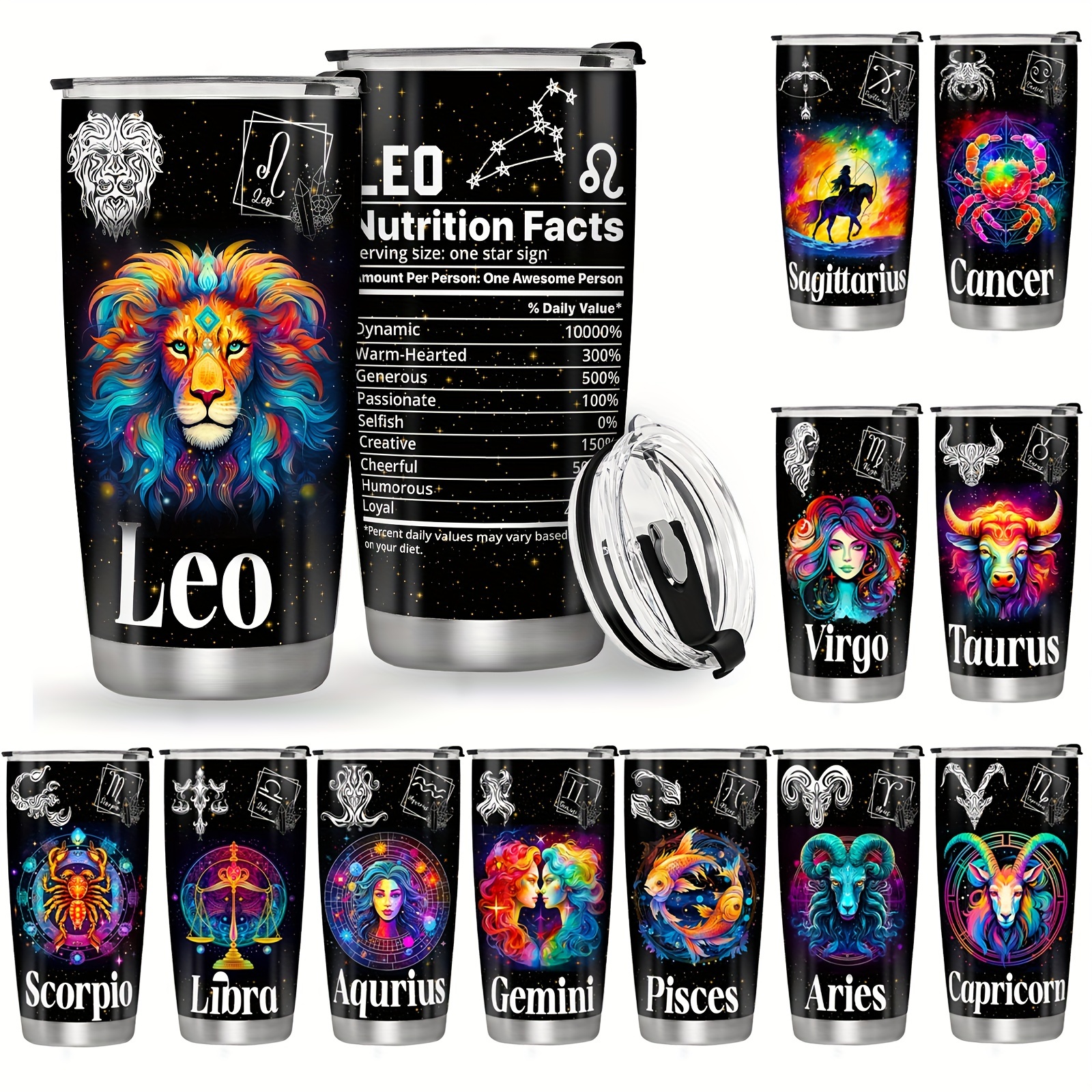 1pc, 20oz/650ml Zodiac Cup, Coffee , Constellation , Constellation For Women And Men, Birthday Gifts, Christmas Day Valentine, Stainless Steel Double Wall Vacuum Insulated
1pc, 20oz/650ml Zodiac Cup, Coffee , Constellation , Constellation For Women And Men, Birthday Gifts, Christmas Day Valentine, Stainless Steel Double Wall Vacuum Insulated