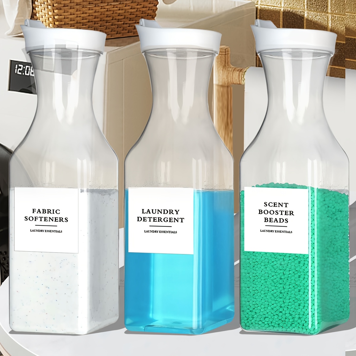 1pc Bpa-free Plastic Laundry Detergent Dispenser 2000ml - Freestanding Storage Organizer For Pods, Powder, Softener, Scent Booster - No Electricity Needed
1pc Bpa-free Plastic Laundry Detergent Dispenser 2000ml - Freestanding Storage Organizer For Pods, Powder, Softener, Scent Booster - No Electricity Needed