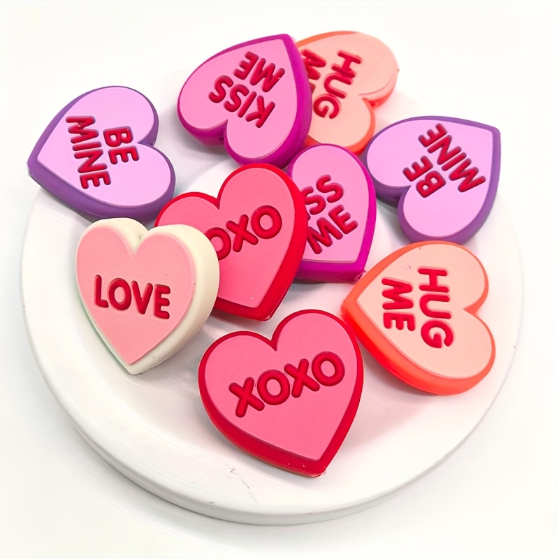5pcs Valentine's Day Silicone Beads - Heart-shaped With Romantic Phrases (be , Love, , ) For , Bracelets, Keychains & Crafts - & Customizable Design, Diy Silicone Letter Beads
5pcs Valentine's Day Silicone Beads - Heart-shaped With Romantic Phrases (be , Love, , ) For , Bracelets, Keychains & Crafts - & Customizable Design, Diy Silicone Letter Beads