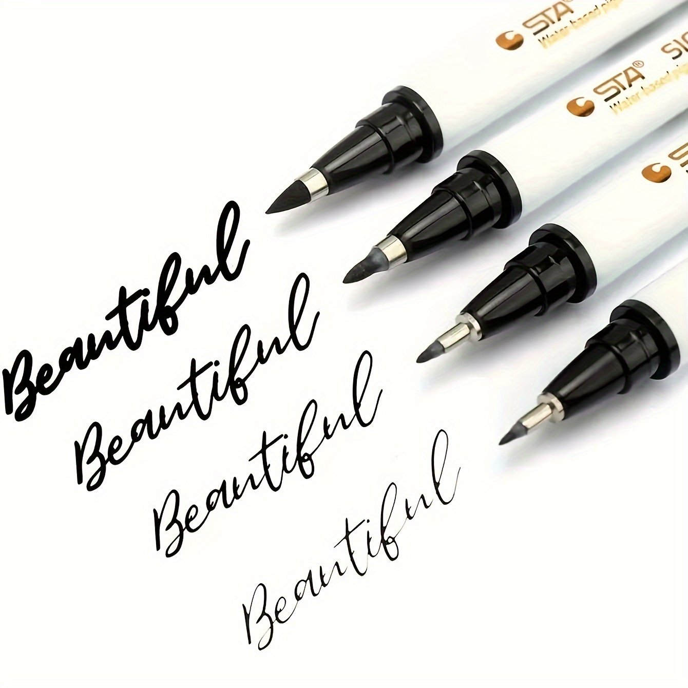 4 In A Box, Student School Supplies Waterproof Soft Pen Calligraphy Practice Special Pen Large Medium Small Case Fine Brush Pen Double Tip Lettering Calligraphy Brush Pen Set
4 In A Box, Student School Supplies Waterproof Soft Pen Calligraphy Practice Special Pen Large Medium Small Case Fine Brush Pen Double Tip Lettering Calligraphy Brush Pen Set