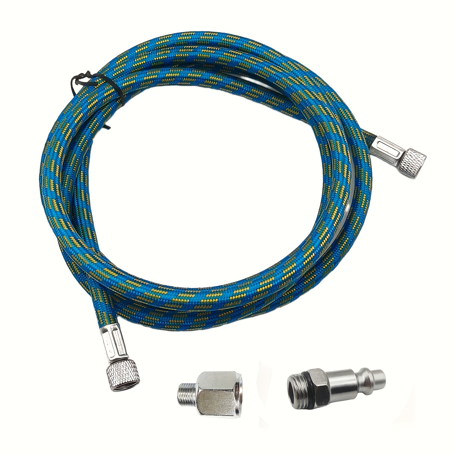 Set Of 3in 1,airbrush Hose Premium-quality 6 Feet Nylon Braided Air Brush Hose With Standard 1/8" Size Fitting And A 1/4" Size Fitting For Connect Airbrush Painting Tools And Compressor
Set Of 3in 1,airbrush Hose Premium-quality 6 Feet Nylon Braided Air Brush Hose With Standard 1/8" Size Fitting And A 1/4" Size Fitting For Connect Airbrush Painting Tools And Compressor