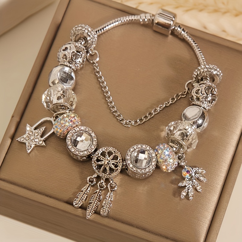 1pc Retro And Fashion Alloy Beads Bracelet, For Birthdays, Anniversaries, And Graduation Christmas Gifts
1pc Retro And Fashion Alloy Beads Bracelet, For Birthdays, Anniversaries, And Graduation Christmas Gifts