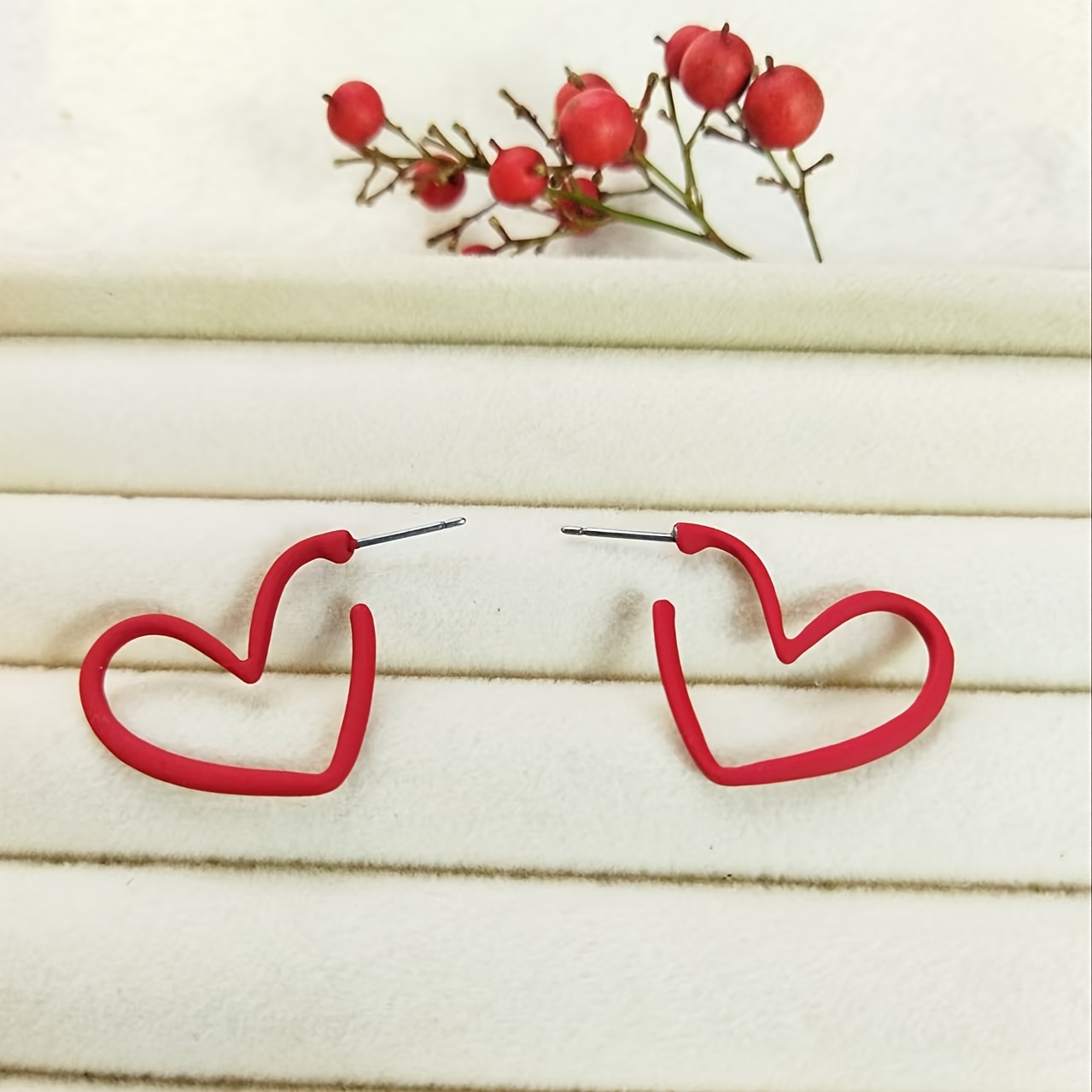 1 Pair Elegant Heart-shaped Spray Alloy Earrings With Stainless Steel Posts For Daily And Party - All Fashion Jewelry
1 Pair Elegant Heart-shaped Spray Alloy Earrings With Stainless Steel Posts For Daily And Party - All Fashion Jewelry