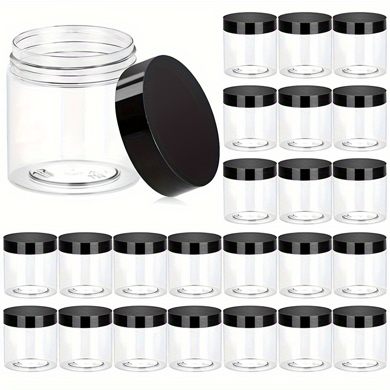 24pcs 4oz Bpa-free Plastic Jars With & Labels - Clear/black, Lotions, Creams, Ointments, Moisturizers, Cosmetics, , Rhinestones, Samples - Storage Containers
24pcs 4oz Bpa-free Plastic Jars With & Labels - Clear/black, Lotions, Creams, Ointments, Moisturizers, Cosmetics, , Rhinestones, Samples - Storage Containers