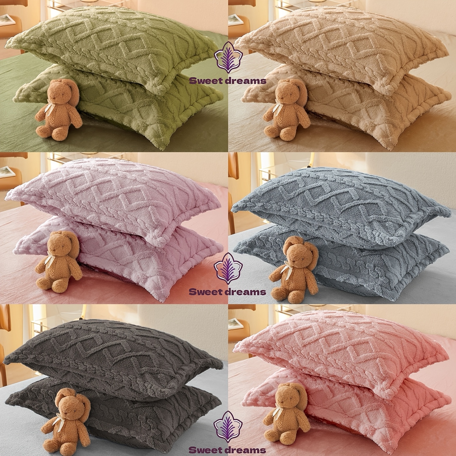 1pc Reversible Milk Velvet Pillowcase, And Soft, Sweat-absorbent, Machine Washable, Envelope Zipper Closure, Textured Pattern, 100% Polyester, Knitted, 100gsm - Cozy Bedding Accessory
1pc Reversible Milk Velvet Pillowcase, And Soft, Sweat-absorbent, Machine Washable, Envelope Zipper Closure, Textured Pattern, 100% Polyester, Knitted, 100gsm - Cozy Bedding Accessory