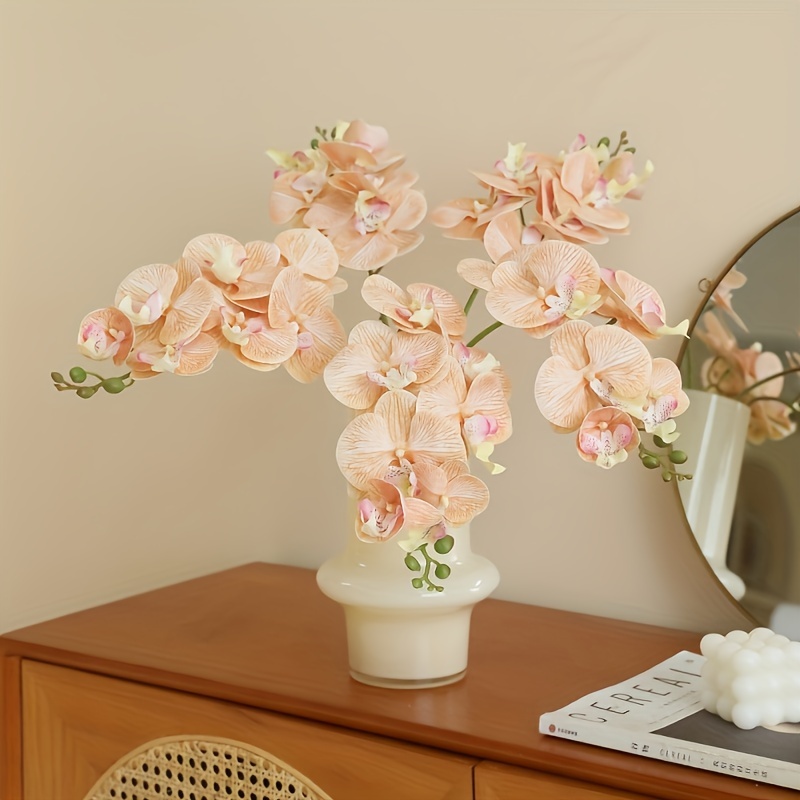 3-branch Pack, Artificial Simulation 7-head Phalaenopsis Orchid, Simulation Orchid Flowers Suitable For Home Wedding Party Diy Decoration, Valentine's Day Gift, Day Gift, Birthday Gift
3-branch Pack, Artificial Simulation 7-head Phalaenopsis Orchid, Simulation Orchid Flowers Suitable For Home Wedding Party Diy Decoration, Valentine's Day Gift, Day Gift, Birthday Gift