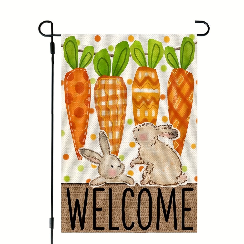 1pc Easter & Bunny Flag - 12x18 Inch Dual-sided, Polyester Linen, Outdoor Decor With Vibrant Colors, Garden Cute Decoration
1pc Easter & Bunny Flag - 12x18 Inch Dual-sided, Polyester Linen, Outdoor Decor With Vibrant Colors, Garden Cute Decoration