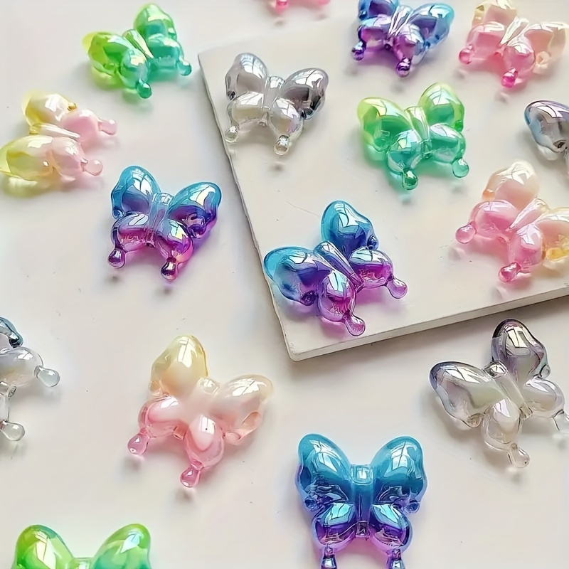 25pcs Beautiful Gradient Color Plated Straight Hole Acrylic Butterfly Beads Mixed Diy Phone Chain Jewelry Beads Accessories Beaded Pen Decorative Beads
25pcs Beautiful Gradient Color Plated Straight Hole Acrylic Butterfly Beads Mixed Diy Phone Chain Jewelry Beads Accessories Beaded Pen Decorative Beads