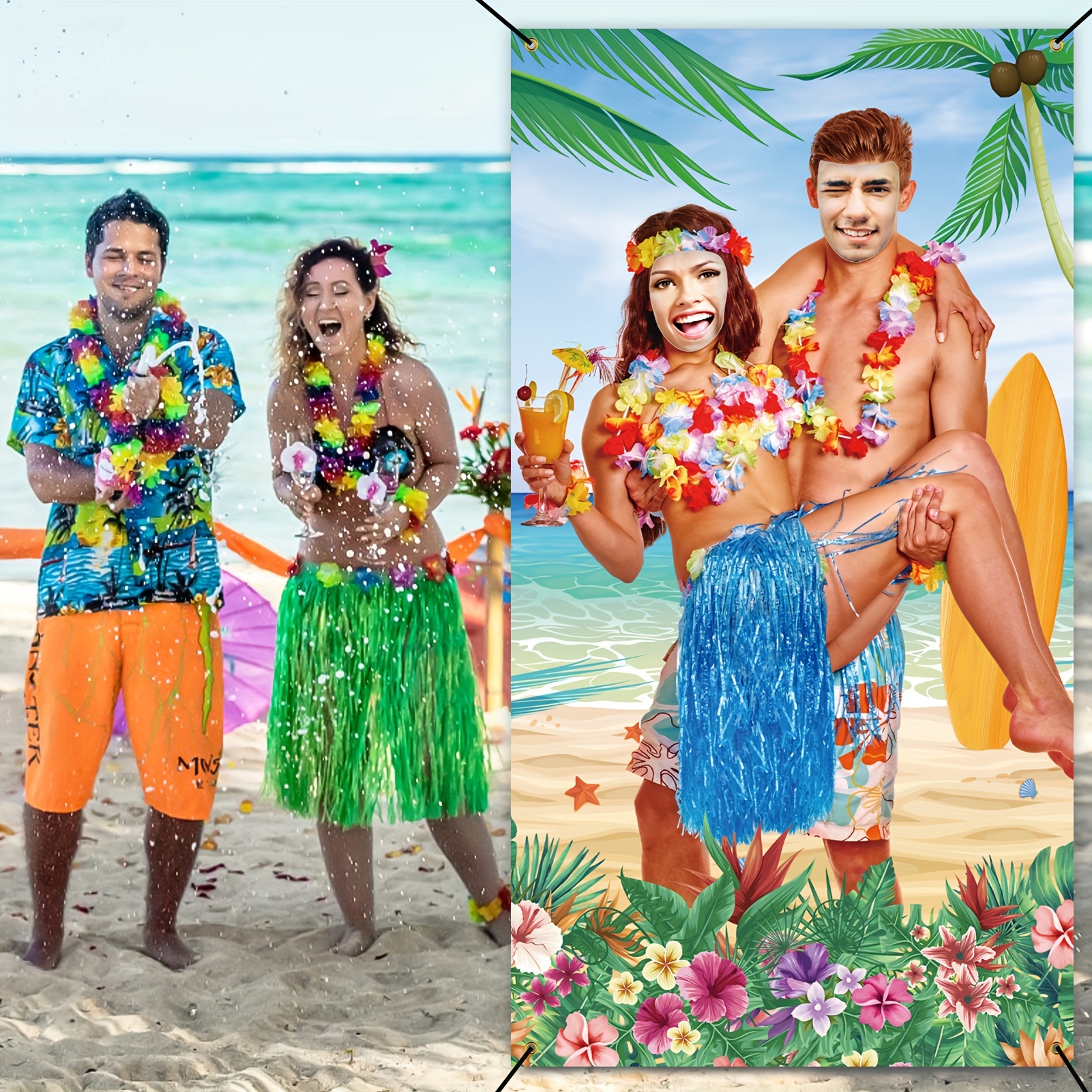 1pc, Hawaiian Luau Party Decorations Couple Photo Banner Props Giant Hanging Photo Booth Backdrop Banner Decor For Hawaiian Luau Aloha Party Tropical Beach Party Favors Supplies
1pc, Hawaiian Luau Party Decorations Couple Photo Banner Props Giant Hanging Photo Booth Backdrop Banner Decor For Hawaiian Luau Aloha Party Tropical Beach Party Favors Supplies