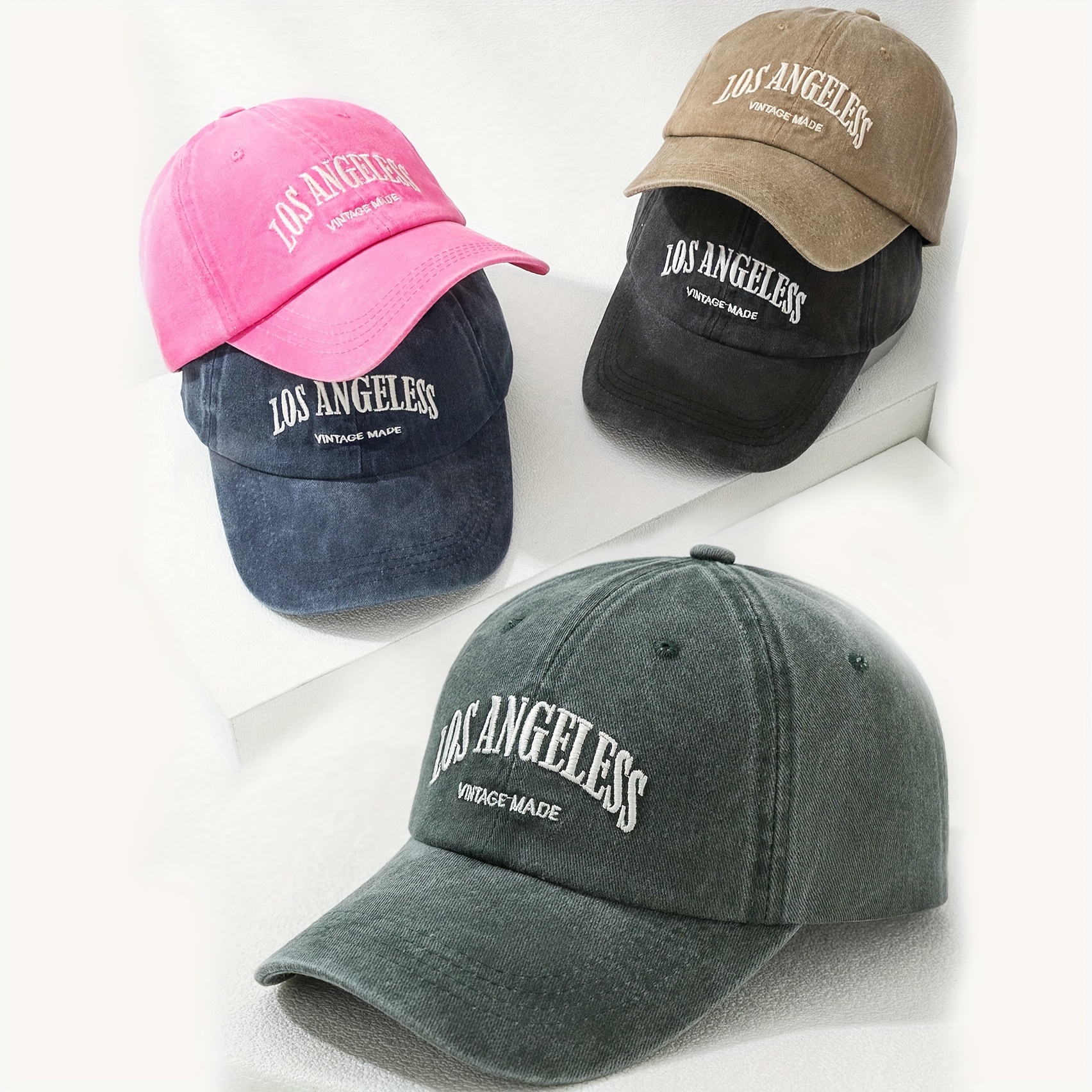 Vintage-inspired Washed Baseball Cap With Embroidered Lettering - Lightweight, Adjustable Fit For Women | Sun Protection & Outdoor Wear
Vintage-inspired Washed Baseball Cap With Embroidered Lettering - Lightweight, Adjustable Fit For Women | Sun Protection & Outdoor Wear