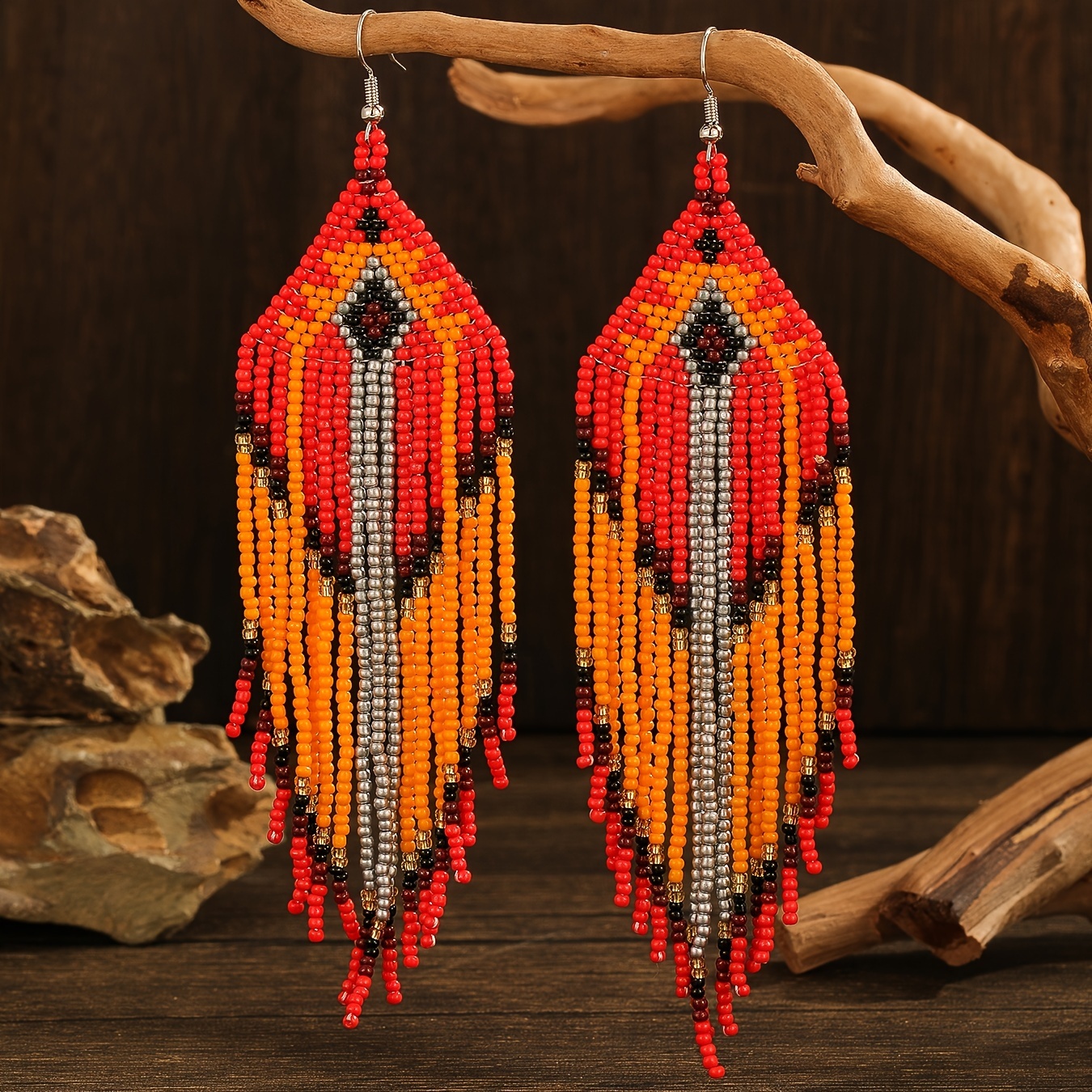1pair Western Handmade Beaded Braided Rice Beads Tassel Pendant For Diy Earrings Making Women's Accessories
1pair Western Handmade Beaded Braided Rice Beads Tassel Pendant For Diy Earrings Making Women's Accessories
