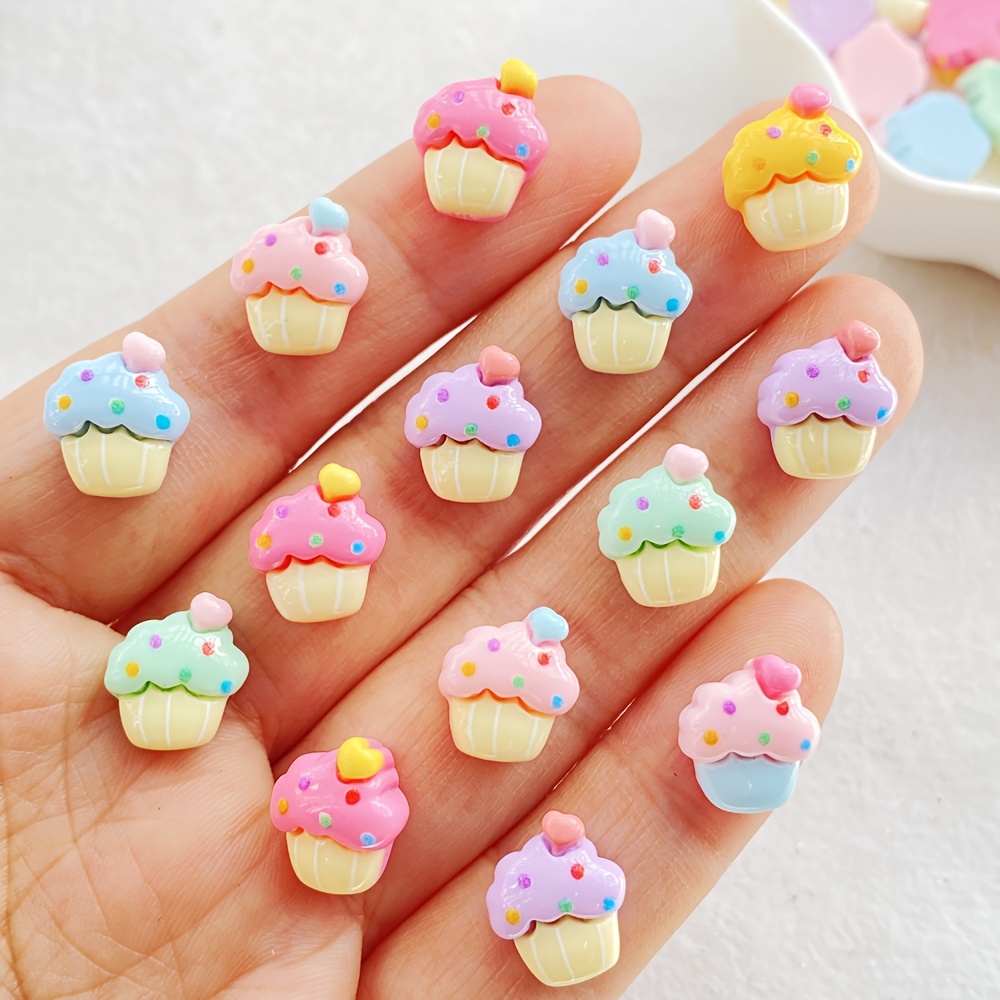 20/30pcs Mini Resin Cupcake Charms, Micro Cupcake Pendants, Unscented, For Diy Nail Art, Scrapbooking, Jewelry Making, Wedding Earrings, And Christmas Ornament Crafts
20/30pcs Mini Resin Cupcake Charms, Micro Cupcake Pendants, Unscented, For Diy Nail Art, Scrapbooking, Jewelry Making, Wedding Earrings, And Christmas Ornament Crafts
