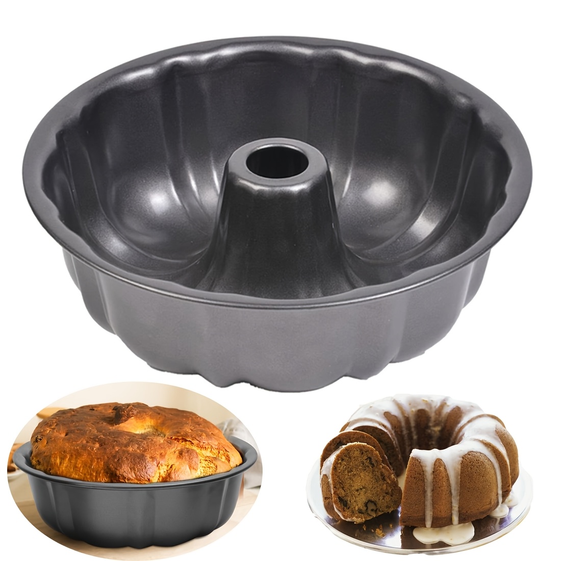 Premium Fluted Cake Pan - Heavy Duty Carbon Steel Baking Mold For Perfect Cakes, Brownies, & More - Ideal For Christmas, Halloween, Easter, Thanksgiving
Premium Fluted Cake Pan - Heavy Duty Carbon Steel Baking Mold For Perfect Cakes, Brownies, & More - Ideal For Christmas, Halloween, Easter, Thanksgiving