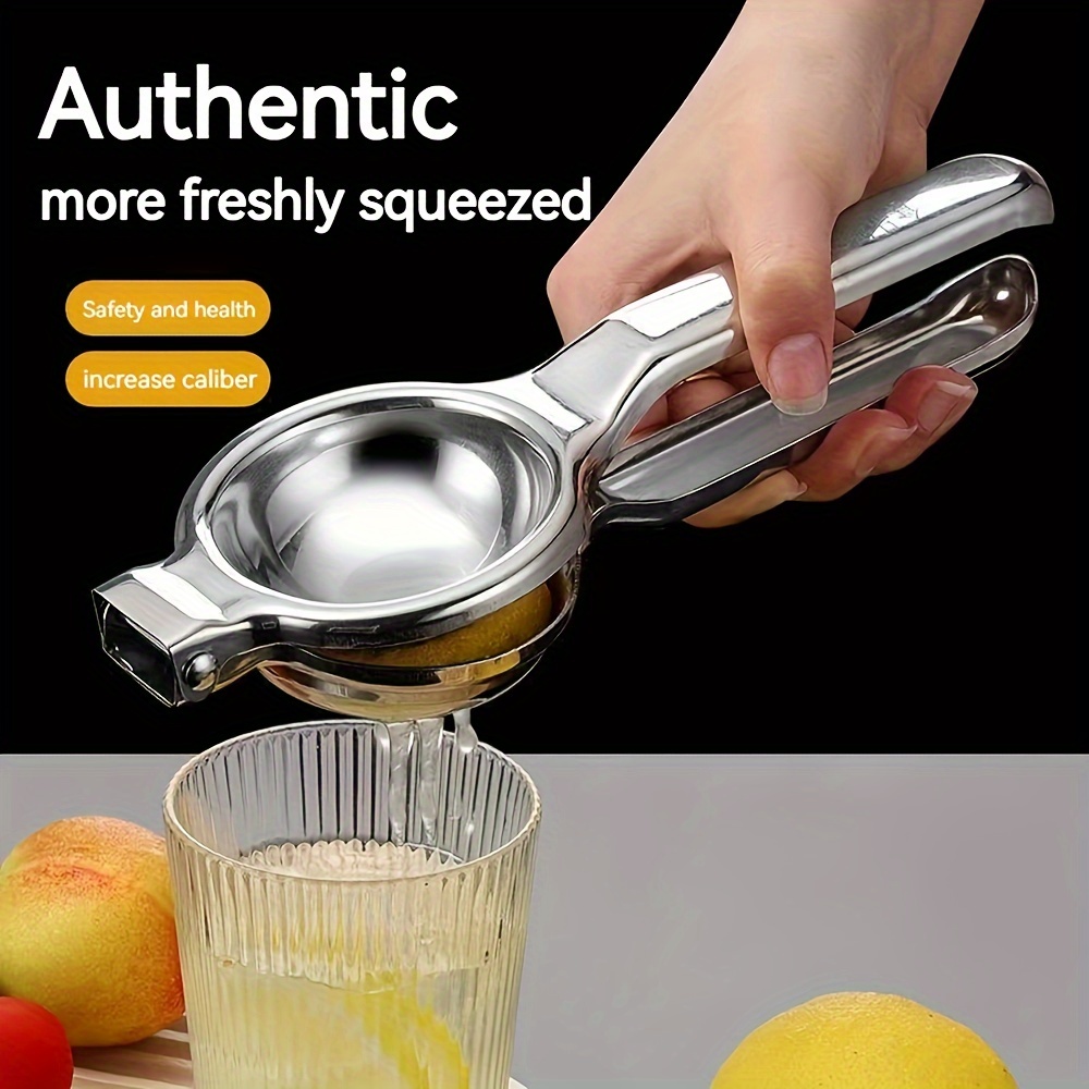 Stainless Steel Manual Juicer - Hand Press Lemon Squeezer, Orange Juice Extractor, Fruit Juicing Tool For Home Use - 1pc
Stainless Steel Manual Juicer - Hand Press Lemon Squeezer, Orange Juice Extractor, Fruit Juicing Tool For Home Use - 1pc