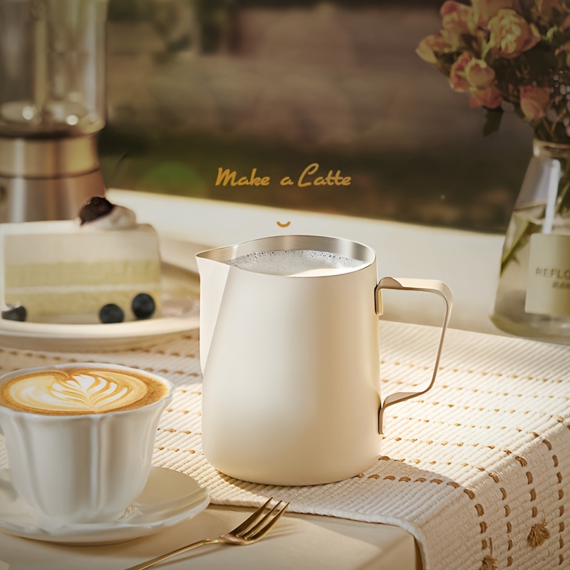 1pc Stainless Steel Milk Frothing Pitcher 12oz/20oz - Espresso, Cappuccino & | Ideal Gift For Coffee Enthusiasts | Cozy Use, Coffee Bar Accessories
1pc Stainless Steel Milk Frothing Pitcher 12oz/20oz - Espresso, Cappuccino & | Ideal Gift For Coffee Enthusiasts | Cozy Use, Coffee Bar Accessories