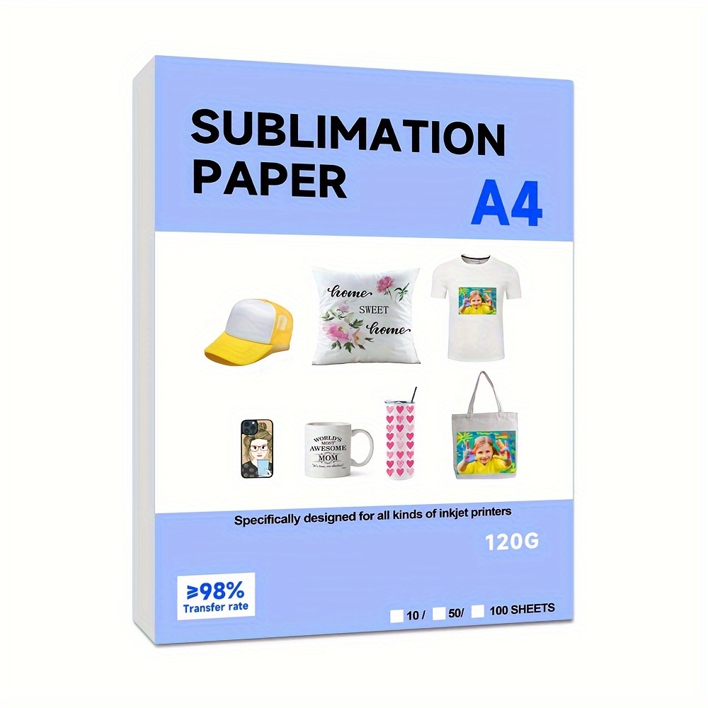 50/ Feuilles A4 Sublimation, Blanc, Taux de Transfert Élevé, Compatible avec Toutes les Imprimantes à Jet d'Encre, Idéal pour T-Shirts, Mugs, Coques de Téléphone, MDF, Casquettes et Plus
50/ Feuilles A4 Sublimation, Blanc, Taux de Transfert Élevé, Compatible avec Toutes les Imprimantes à Jet d'Encre, Idéal pour T-Shirts, Mugs, Coques de Téléphone, MDF, Casquettes et Plus