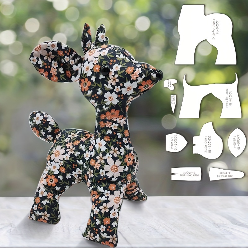 9-piece Deer Acrylic Sewing Template Set For Diy Doll Making, Transparent Craft Templates For Quilting, Stuffed Animal Hand Sewing Tools, Gift For Crafters
9-piece Deer Acrylic Sewing Template Set For Diy Doll Making, Transparent Craft Templates For Quilting, Stuffed Animal Hand Sewing Tools, Gift For Crafters
