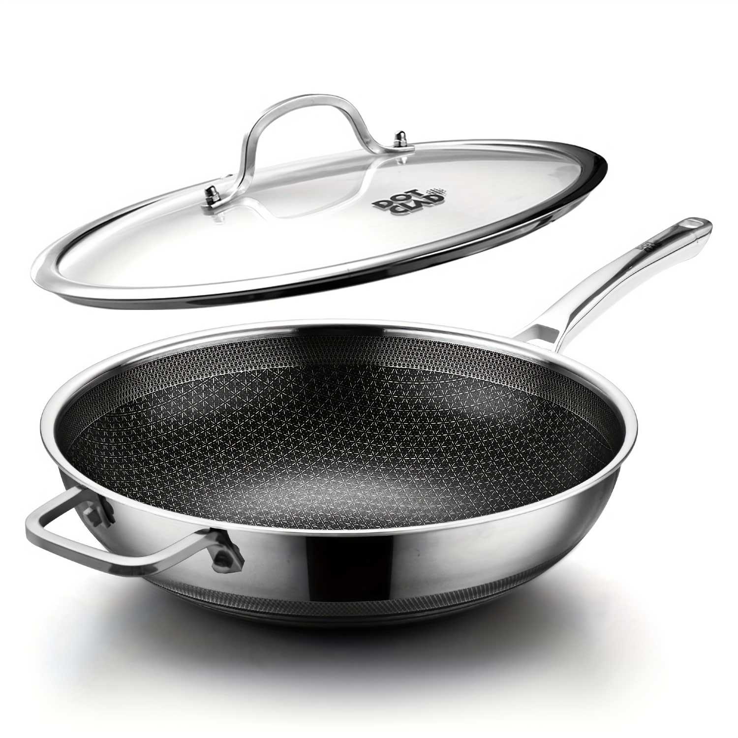Wok Pan, Hybrid 12 Inch Wok With Lid, Cookware, Non Stick Stainless Steel Woks & Stir-fry Pans Nonstick, Dishwasher And Oven Safe, Works On Induction
Wok Pan, Hybrid 12 Inch Wok With Lid, Cookware, Non Stick Stainless Steel Woks & Stir-fry Pans Nonstick, Dishwasher And Oven Safe, Works On Induction