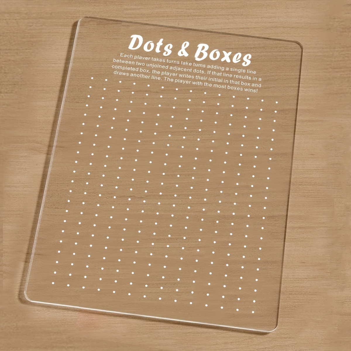 1 Acrylic Dry-erase Travel Game Board Set - Classic Entertainment With "i Find" & "guess" Games, Dots & Boxes, License Plates & - Reusable & Portable For
1 Acrylic Dry-erase Travel Game Board Set - Classic Entertainment With "i Find" & "guess" Games, Dots & Boxes, License Plates & - Reusable & Portable For