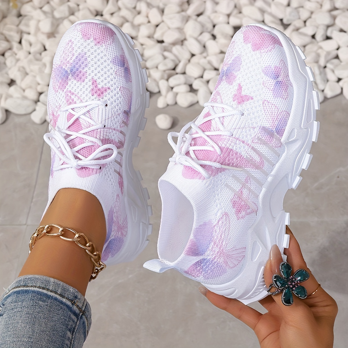 Women's Pattern Casual Athletic Sneakers - Lightweight, Breathable Mesh Running Shoes With , Footwear
Women's Pattern Casual Athletic Sneakers - Lightweight, Breathable Mesh Running Shoes With , Footwear