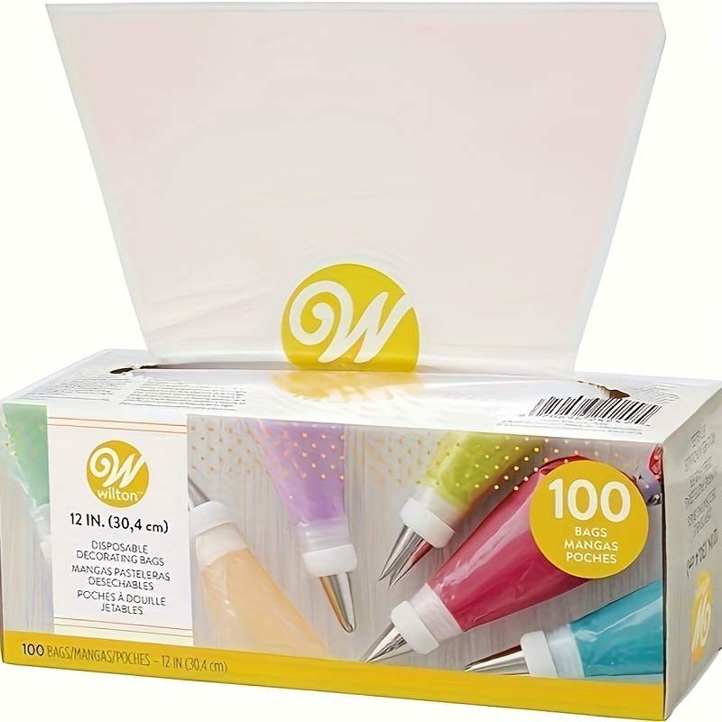 100pcs Disposable Pastry Bags - 12 Inch, Thickened Non-slip, Anti-burst Plastic For Cookie/cake Decorating, Food Supply Equipment, Ideal For Kitchen Use / Baking Enthusiasts
100pcs Disposable Pastry Bags - 12 Inch, Thickened Non-slip, Anti-burst Plastic For Cookie/cake Decorating, Food Supply Equipment, Ideal For Kitchen Use / Baking Enthusiasts