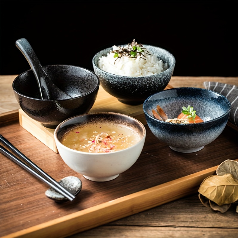 4pcs, Ceramic Bowls, Japanese Style Kitchen Bowl, Rice Bowl, Soup Bowl, Microwave And Dishwasher Safe, For Home Kitchen Restaurant Hotel, Kitchen Supplies, Tableware Accessories
4pcs, Ceramic Bowls, Japanese Style Kitchen Bowl, Rice Bowl, Soup Bowl, Microwave And Dishwasher Safe, For Home Kitchen Restaurant Hotel, Kitchen Supplies, Tableware Accessories