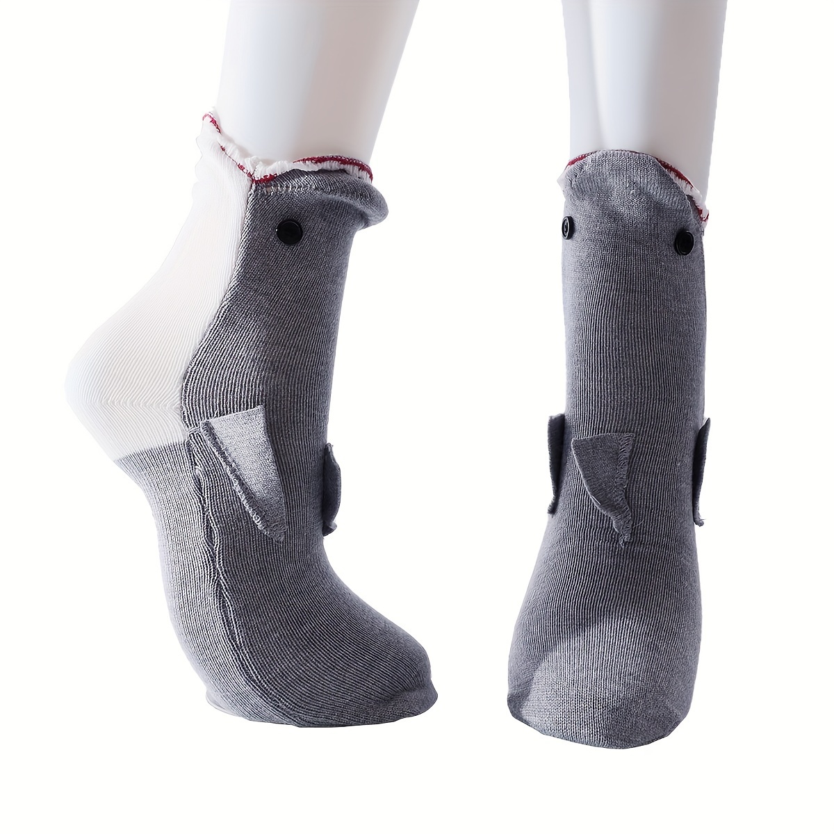 A Pair Of Fun And Comfortable Shark Inspired Socks For Men And Women, Suitable For Autumn And Winter . Knitted Creative Mid Tube Animal Socks
A Pair Of Fun And Comfortable Shark Inspired Socks For Men And Women, Suitable For Autumn And Winter . Knitted Creative Mid Tube Animal Socks