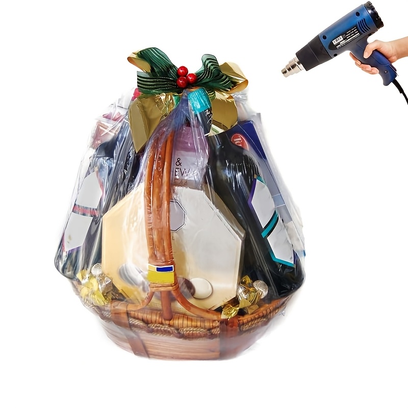 20 Extra-large Bags For Gift Baskets, Transparent Pvc Shrink Bags For Glass Paper Packaging, Gift Wrapping Christmas Basket Bags.
20 Extra-large Bags For Gift Baskets, Transparent Pvc Shrink Bags For Glass Paper Packaging, Gift Wrapping Christmas Basket Bags.