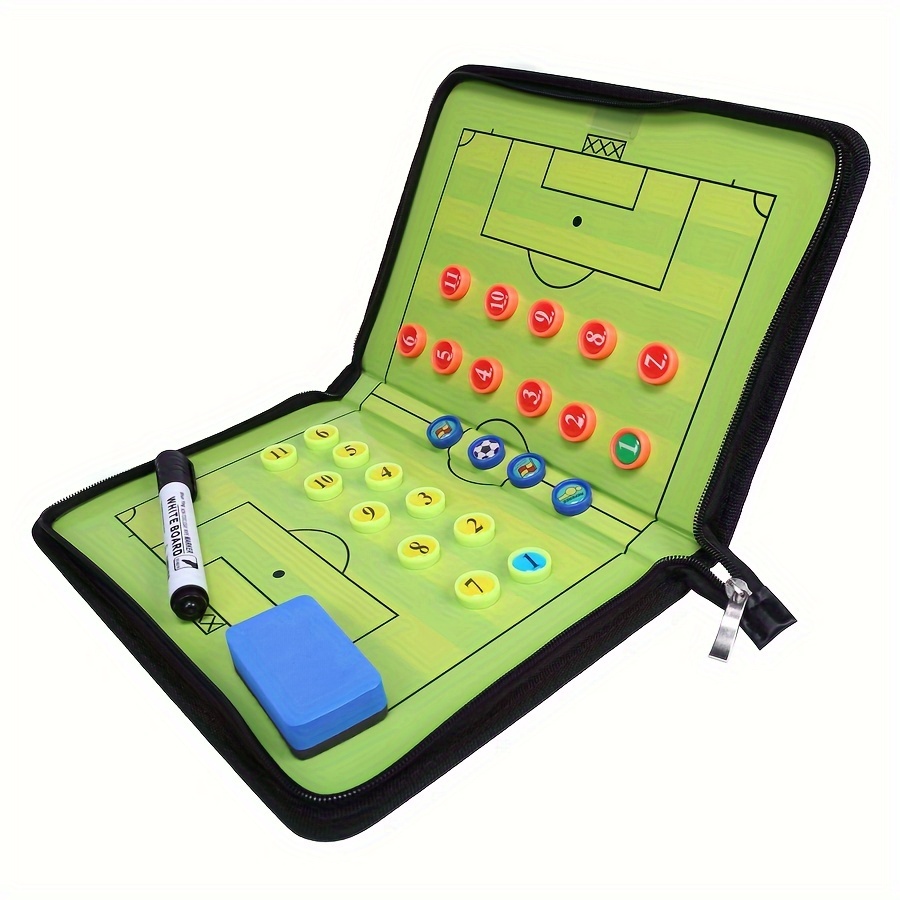 1pc Zipper Football Tactical Board Folding Sand Table Tactical Plate Football Game Folding Zipper Tactical Board
1pc Zipper Football Tactical Board Folding Sand Table Tactical Plate Football Game Folding Zipper Tactical Board