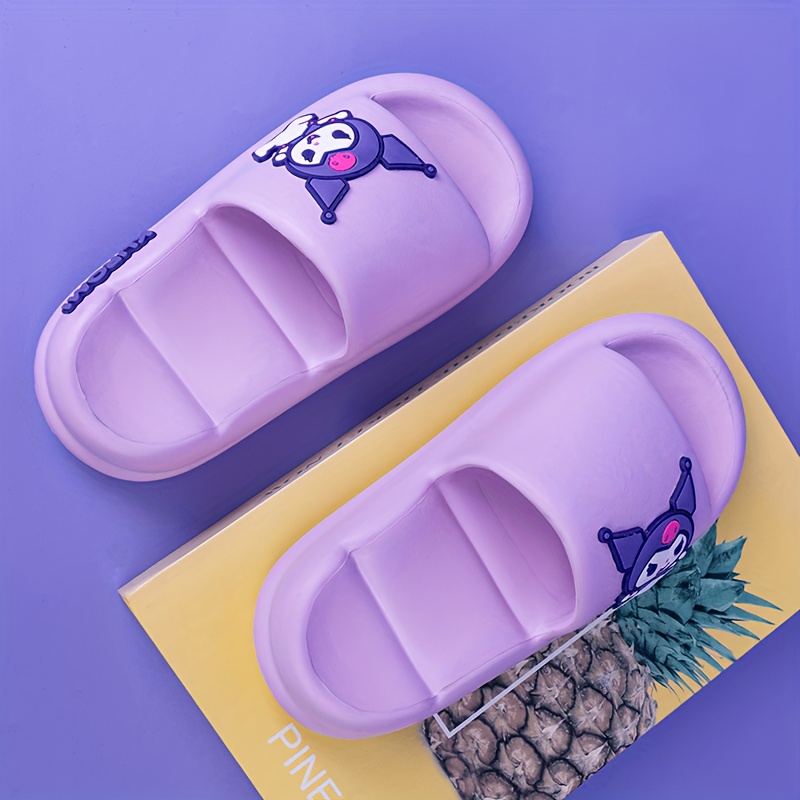 Kuromi Cute Cartoon Open Toe Slippers For Girls, Breathable Non-slip Thick Bottom Slippers For Indoor Home Bathroom
Kuromi Cute Cartoon Open Toe Slippers For Girls, Breathable Non-slip Thick Bottom Slippers For Indoor Home Bathroom