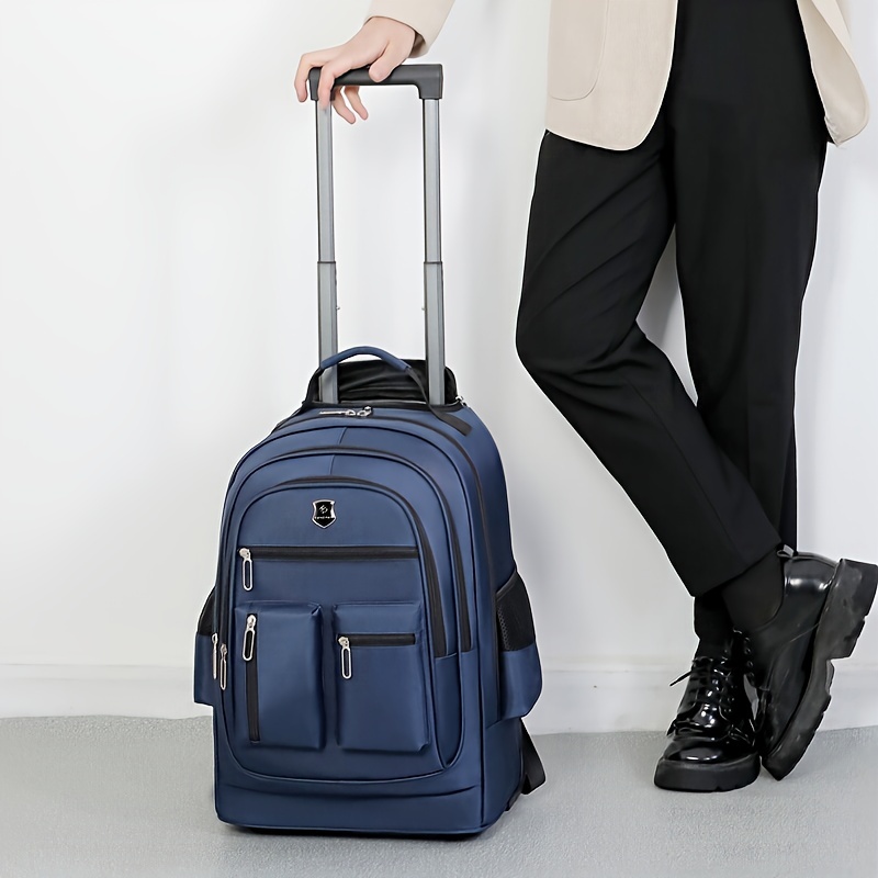 Multifunctional Rolling Backpack, Large Capacity Wheeled Travel Double Shoulder Bag, School And College Bookbag With Universal Wheels, Overnight Weekend Bag
Multifunctional Rolling Backpack, Large Capacity Wheeled Travel Double Shoulder Bag, School And College Bookbag With Universal Wheels, Overnight Weekend Bag