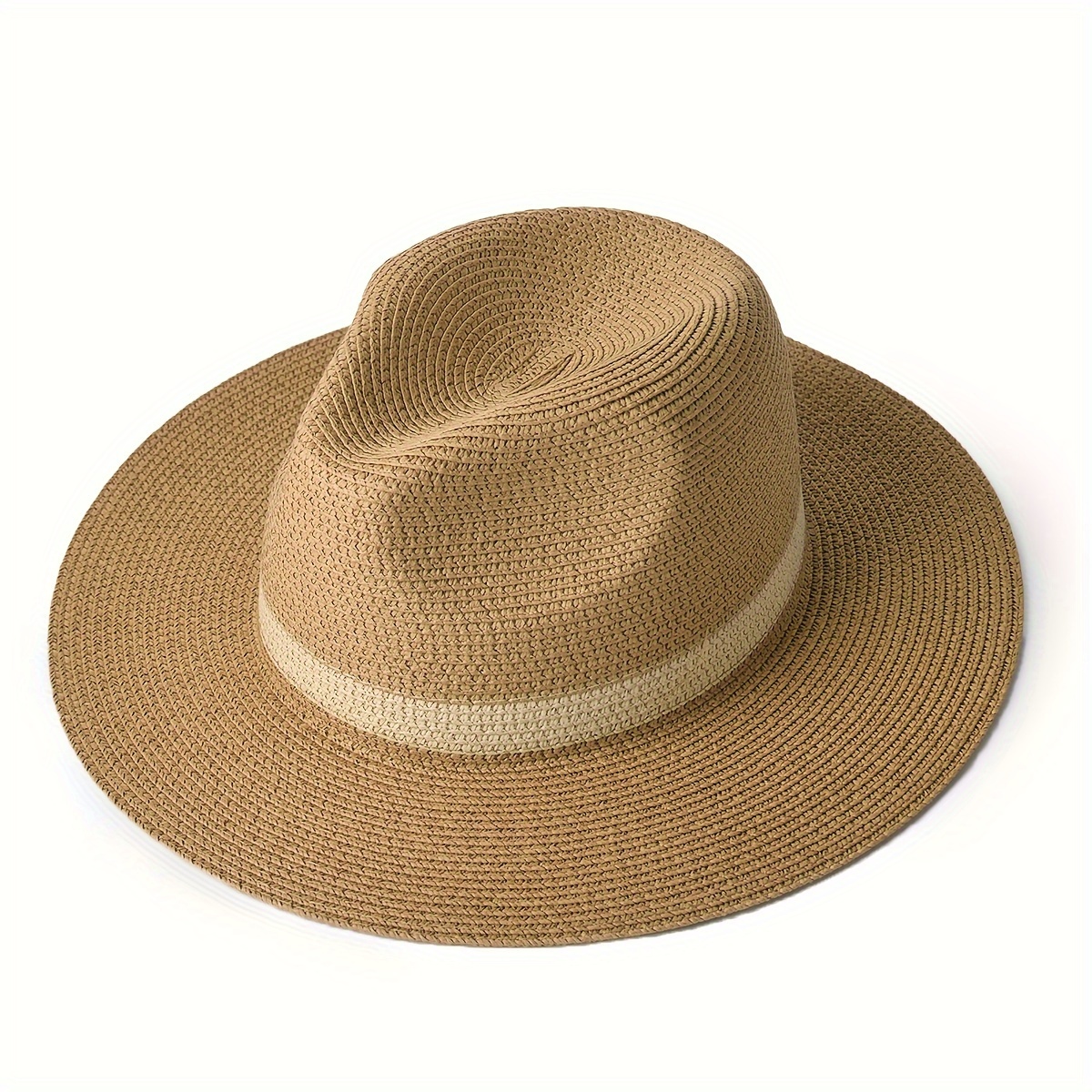 1pc Stylish And Protective Panama Hat With A Wide Brim, Perfect For Men And Women To Wear On Sunny Days At The Beach
1pc Stylish And Protective Panama Hat With A Wide Brim, Perfect For Men And Women To Wear On Sunny Days At The Beach