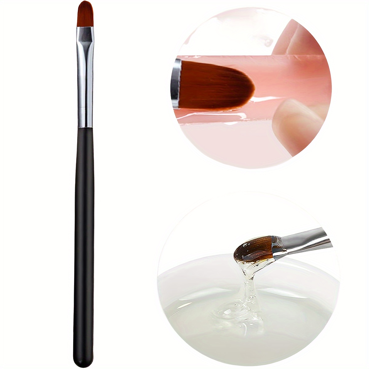Nail Art Brushes Round Head Single Painting Pen Flat Head Uv Gel Brush Unscented Set For Nail Designs
Nail Art Brushes Round Head Single Painting Pen Flat Head Uv Gel Brush Unscented Set For Nail Designs