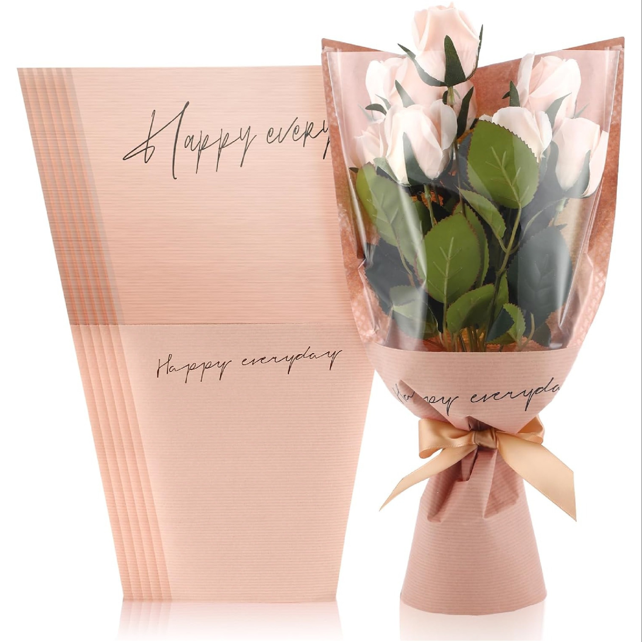 10pcs Kraft Paper Flower Wrappers, Bouquet Sleeve Wrappers For Diy Wedding Birthday Valentine's Day Gifts
10pcs Kraft Paper Flower Wrappers, Bouquet Sleeve Wrappers For Diy Wedding Birthday Valentine's Day Gifts