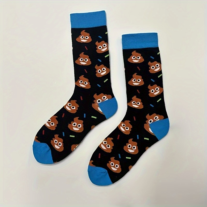 Cartoon Poop Pattern Knee-length Knit Fabric Hosiery - Polyester & Elastane , Machine Washable, Quirky & Fun, 1 Pair Pack
Cartoon Poop Pattern Knee-length Knit Fabric Hosiery - Polyester & Elastane , Machine Washable, Quirky & Fun, 1 Pair Pack