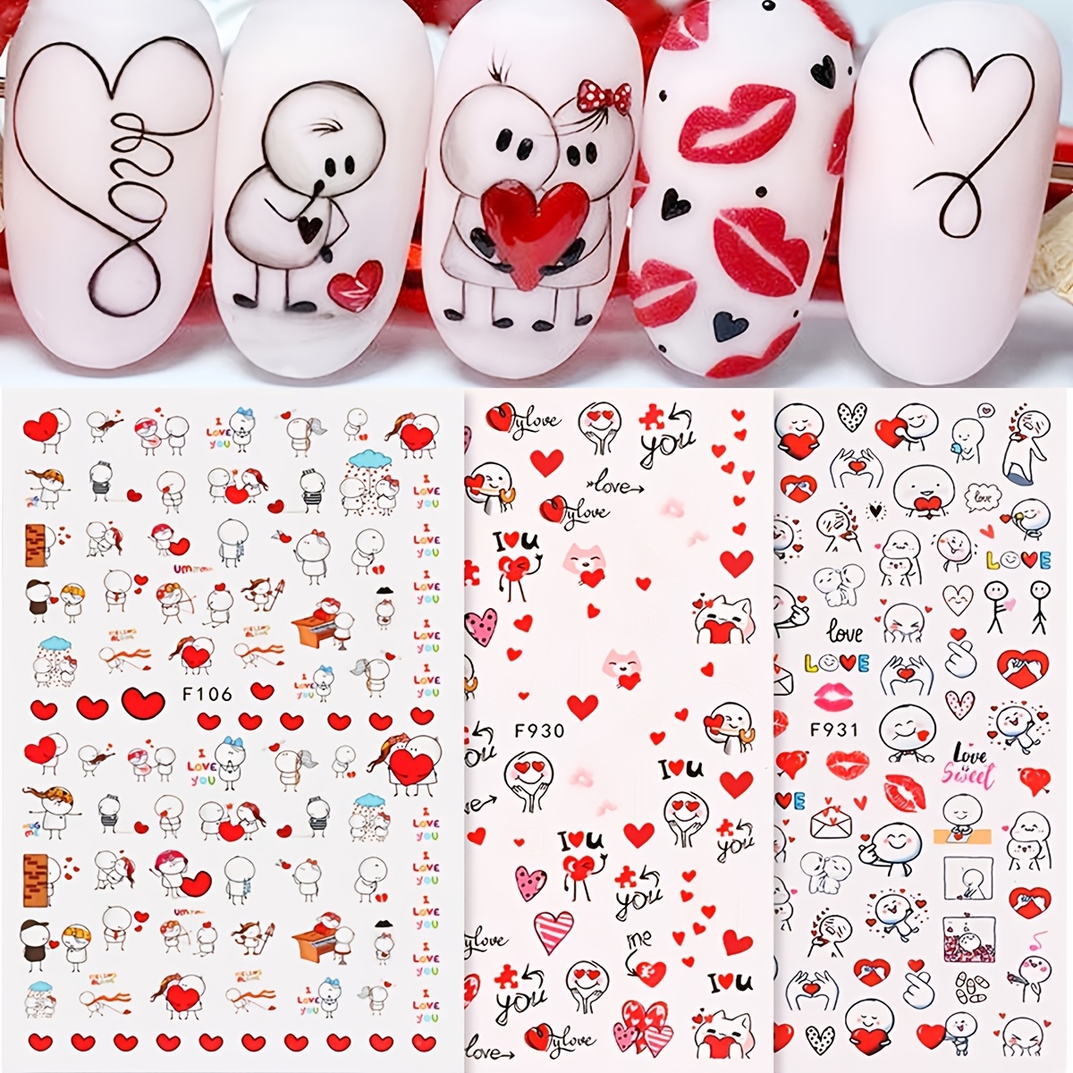 3 autocollants 3D pour la Saint-Valentin, autocollants de dessins animés brillants à thème , décorations d'art sur ongles auto-adhésives, unique, pour en plastique, Nail Gang DIY Manucure
3 autocollants 3D pour la Saint-Valentin, autocollants de dessins animés brillants à thème , décorations d'art sur ongles auto-adhésives, unique, pour en plastique, Nail Gang DIY Manucure