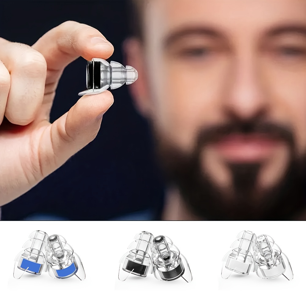 1pair 3-layer High Concert Silicone Earplugs Transparent Silicone Reusable, Washable For Sleep, Swim, Work,
1pair 3-layer High Concert Silicone Earplugs Transparent Silicone Reusable, Washable For Sleep, Swim, Work,