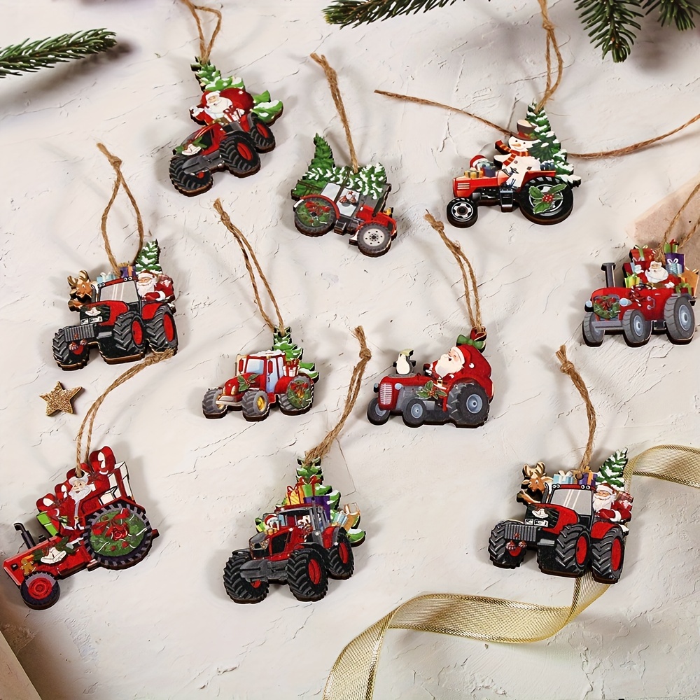 10pcs Christmas Wooden Hanging Ornaments Set - & Santa Decorations For , , And - No Batteries -
10pcs Christmas Wooden Hanging Ornaments Set - & Santa Decorations For , , And - No Batteries -