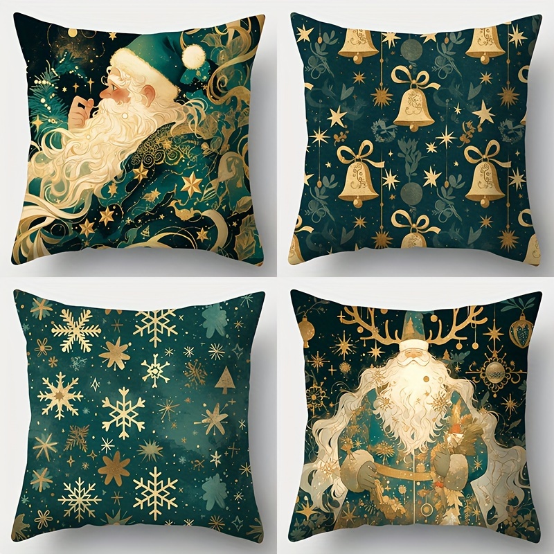 4pcs New Christmas Pillow - 17.72" X 17.72" - Contemporary Style, Hand Wash Only, Printed Design, Zipper Closure, Suitable For Living Room Sofa, Bed, Bedroom Home Decoration - No
4pcs New Christmas Pillow - 17.72" X 17.72" - Contemporary Style, Hand Wash Only, Printed Design, Zipper Closure, Suitable For Living Room Sofa, Bed, Bedroom Home Decoration - No