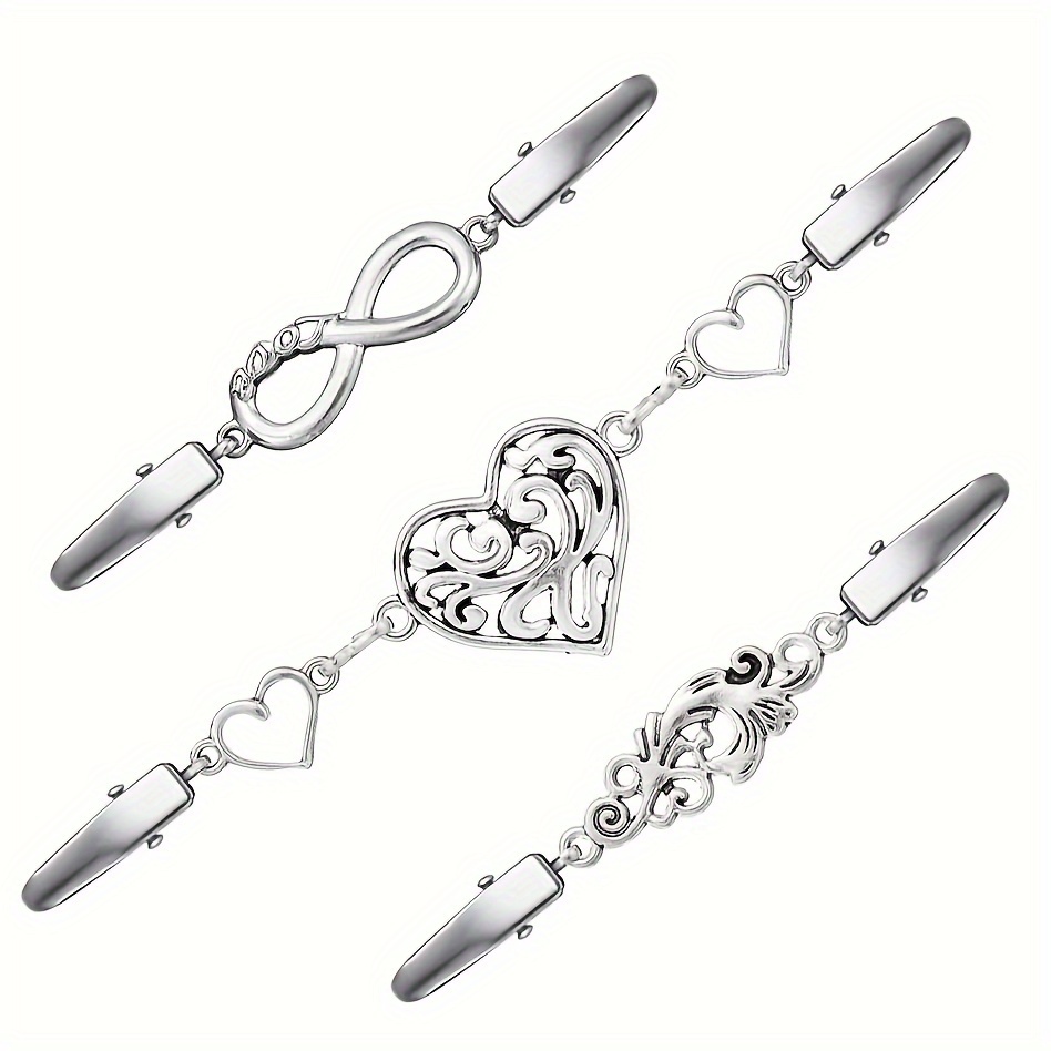 3pcs Vintage Sweater Clip Set - Alloy, Irregular Shape, Novelty Cardigan & Shawl Collar Pins For Women And Girls
3pcs Vintage Sweater Clip Set - Alloy, Irregular Shape, Novelty Cardigan & Shawl Collar Pins For Women And Girls