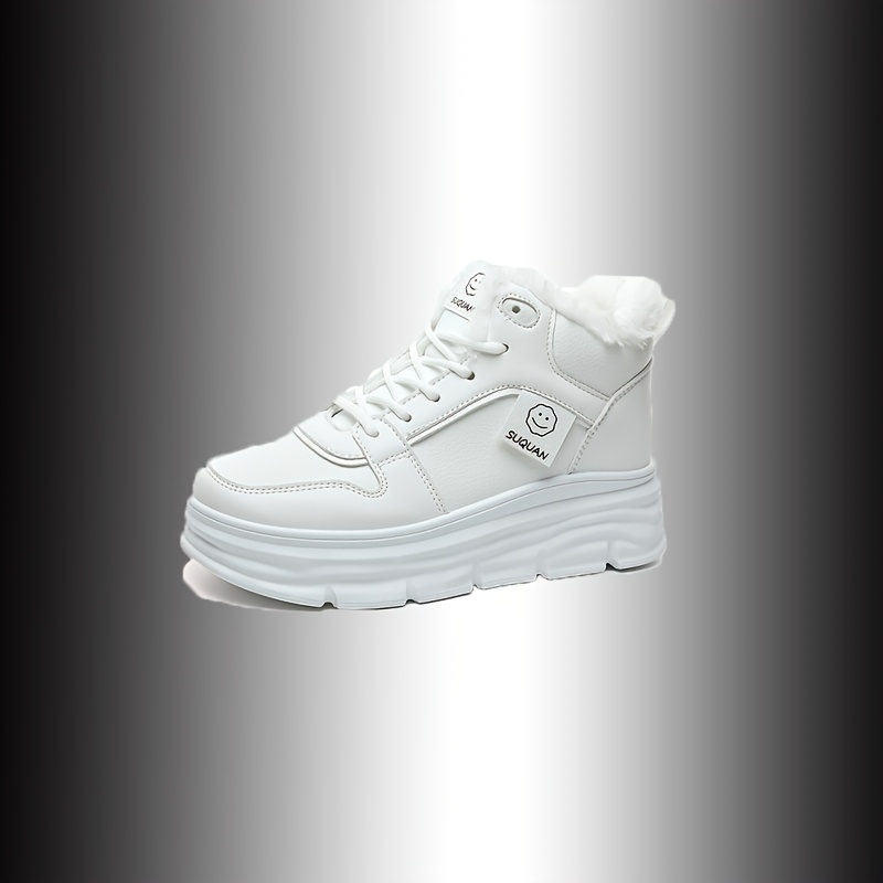 Bottes de Neige Montantes pour Femmes avec Doublure Chaude et Douce, Baskets à Lacets, Chaussures Confortables pour en Extérieur et les - Hiver
Bottes de Neige Montantes pour Femmes avec Doublure Chaude et Douce, Baskets à Lacets, Chaussures Confortables pour en Extérieur et les - Hiver