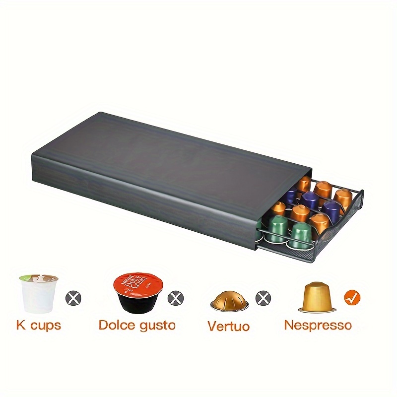 1pc Coffee Capsule Holder Drawer Type Small Size Can Hold 40 Color Coffee Capsules Storage Rack Coffee Shop Capsule Display Rack
1pc Coffee Capsule Holder Drawer Type Small Size Can Hold 40 Color Coffee Capsules Storage Rack Coffee Shop Capsule Display Rack