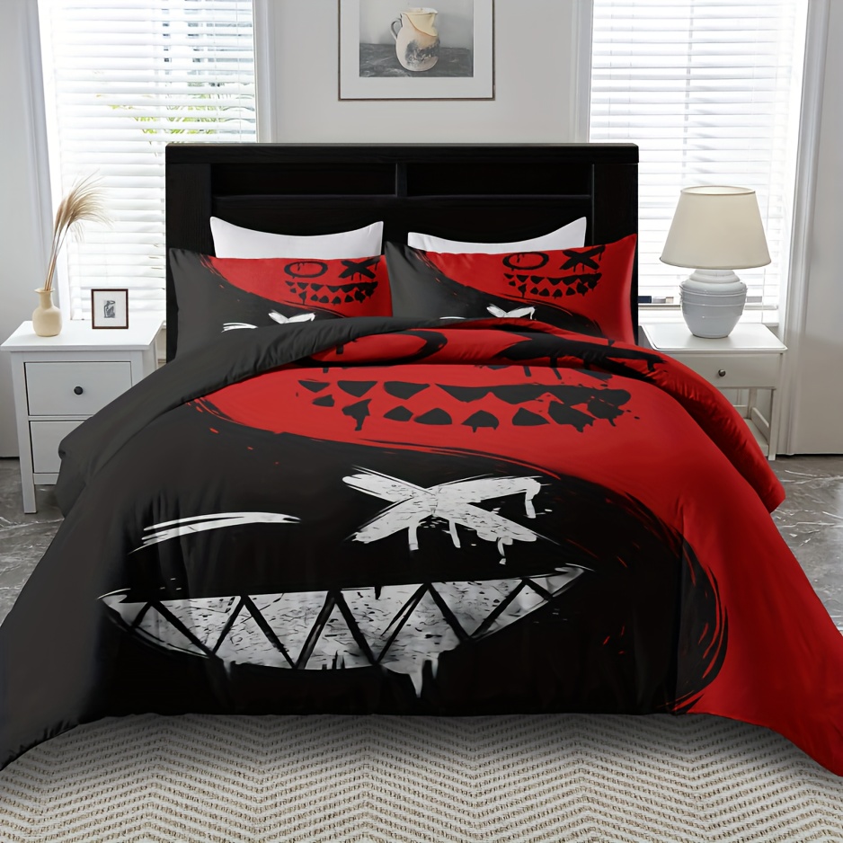 Breathable Polyester Duvet Cover Set With Zipper Closure - 3d Joker Clown Bedding - Ideal Valentine's Gift For Husband, Boyfriend (1 Duvet Cover + 2 Pillowcases, No Insert)
Breathable Polyester Duvet Cover Set With Zipper Closure - 3d Joker Clown Bedding - Ideal Valentine's Gift For Husband, Boyfriend (1 Duvet Cover + 2 Pillowcases, No Insert)
