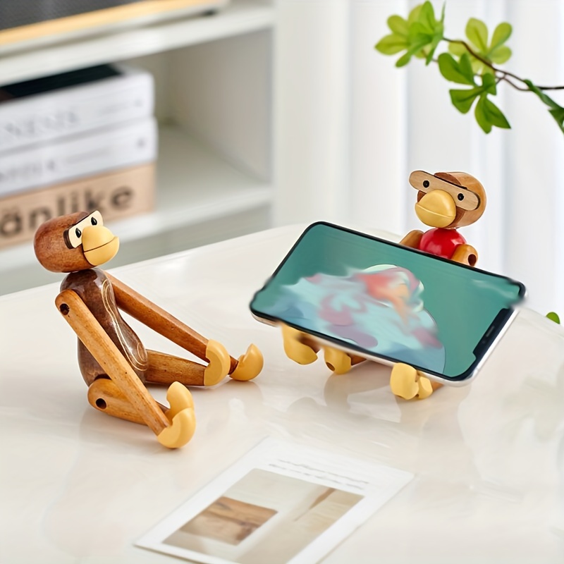 Cute Cartoon Phone Holder, 1pc, Desktop Lazy Bracket, Wall-mount Wood Decor, Stand Accessory, Non-waterproof Material
Cute Cartoon Phone Holder, 1pc, Desktop Lazy Bracket, Wall-mount Wood Decor, Stand Accessory, Non-waterproof Material