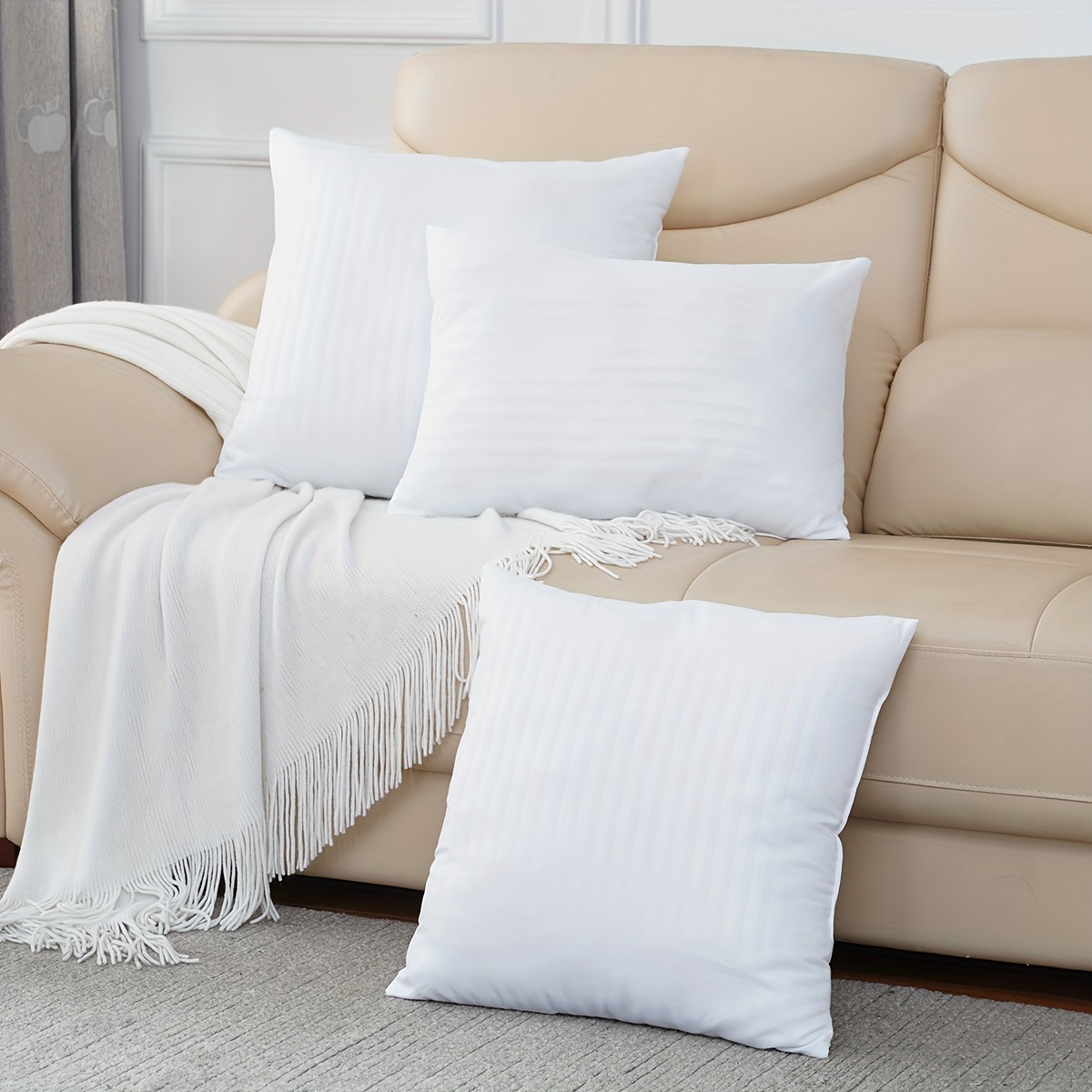 1/2/4pcs Throw Pillow Insert, Square Fluffy Pillow , For Living Room Sofa Bed Home Decor
1/2/4pcs Throw Pillow Insert, Square Fluffy Pillow , For Living Room Sofa Bed Home Decor
