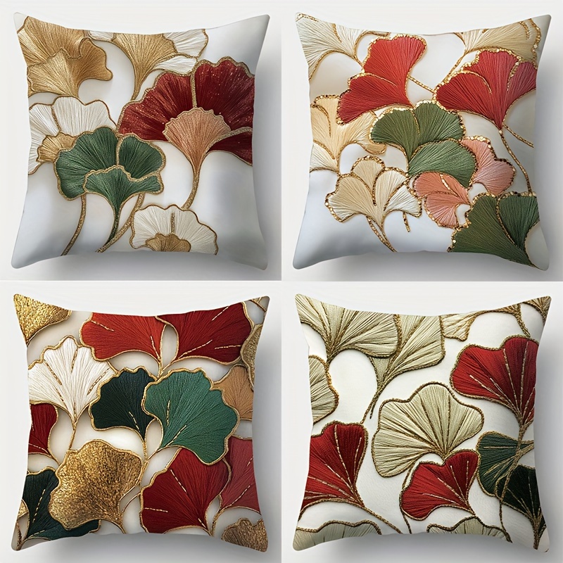 4pcs Leaf Throw Pillow Covers - Abstract Decorative For Home Decoration - Suitable For Living Room, Patio, And Outdoor Use - No Pillow Insert Included
4pcs Leaf Throw Pillow Covers - Abstract Decorative For Home Decoration - Suitable For Living Room, Patio, And Outdoor Use - No Pillow Insert Included
