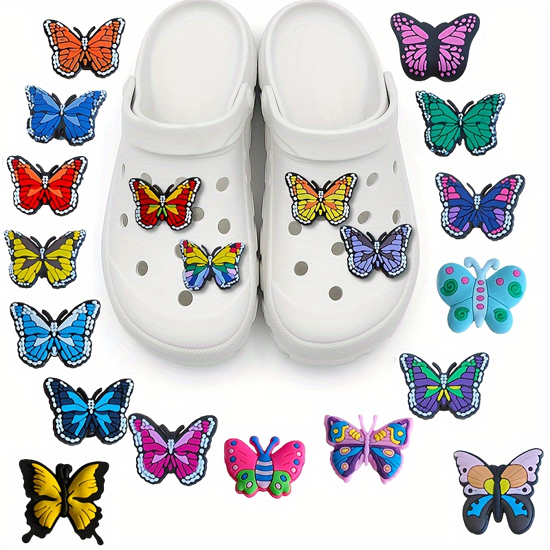 20-piece Butterfly Shoe Charms Set - Cute Cartoon Detachable Buckles For Party & Event Decorations Butterfly Accessories Sneaker Party Decorations
20-piece Butterfly Shoe Charms Set - Cute Cartoon Detachable Buckles For Party & Event Decorations Butterfly Accessories Sneaker Party Decorations