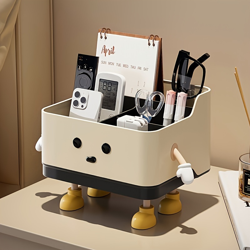 Cute Cartoon Desktop Organizer Storage Box - Multifunctional Room Clutter Organizer, Office And Bedroom Cosmetics And Stationery Holder, Plastic Material, Storage Bins For
Cute Cartoon Desktop Organizer Storage Box - Multifunctional Room Clutter Organizer, Office And Bedroom Cosmetics And Stationery Holder, Plastic Material, Storage Bins For