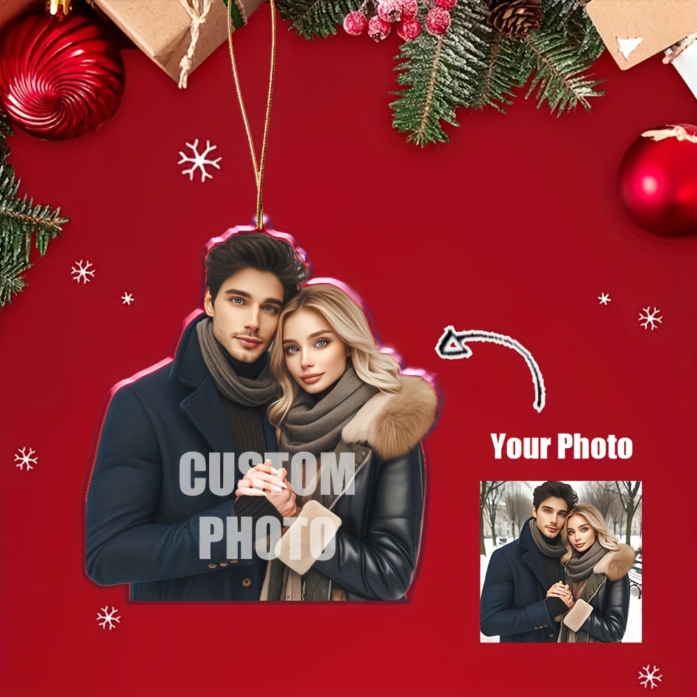 Room Decor 1/3pcs Personalized Christmas Photo Pendant, Acrylic , Custom Gift For , Home And Car Ornament, Holiday Decor With Random Hanging Cord
Room Decor 1/3pcs Personalized Christmas Photo Pendant, Acrylic , Custom Gift For , Home And Car Ornament, Holiday Decor With Random Hanging Cord