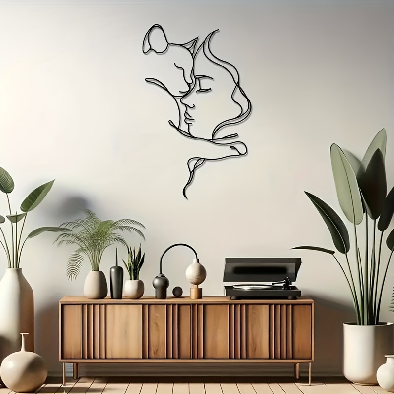 & Woman Metal , 9.8x15.7in - Perfect Gift For Cat Lovers, Modern Black Cat Decor For Living Room, Bedroom, Office, Kitchen - Indoor , Wall Hanging
& Woman Metal , 9.8x15.7in - Perfect Gift For Cat Lovers, Modern Black Cat Decor For Living Room, Bedroom, Office, Kitchen - Indoor , Wall Hanging